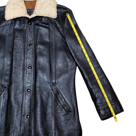 The Leather Factory Pharr Texas Mens sz 42R Bomber Aviator Jacket - Picture 5 of 14